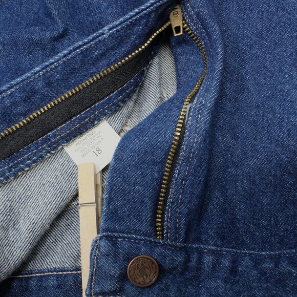 Vintage Misses 18 (actual 34x34.5) PointerBrand Denim Workwear MadeInUSA - Picture 5 of 11